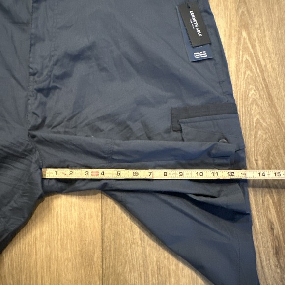 NEW Kenneth Cole Men's Big & Tall Dark Grey Mobility Cargo Short 46 Tech Belt - Picture 8 of 10